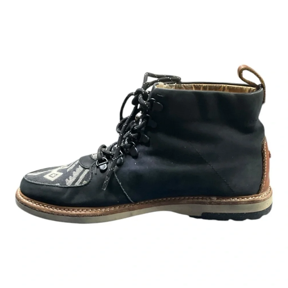 🔷 Thorocraft Monte Rosa Blue Patterned Leather Boots | Men’s EU 42 / US 8.5‎